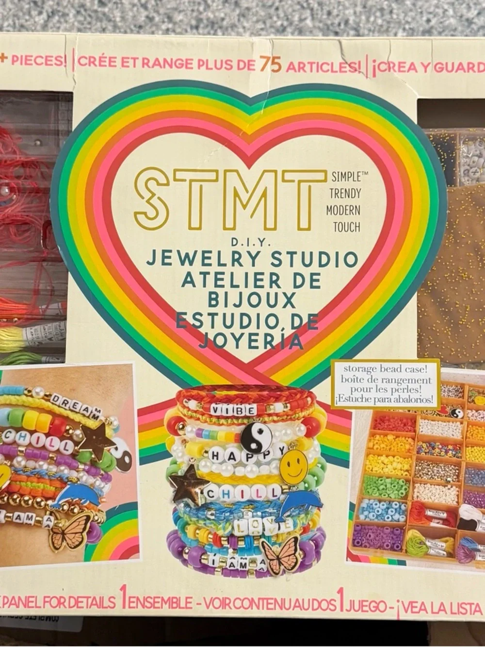 Stmt DIY Jewelry Studio 1500+ Piece Bracelet Making Kit New
